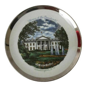 White House Fine China 22K Collector Plate Washington DC Home of the Presidents